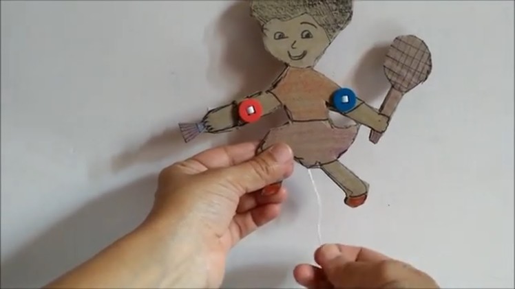 How to make a Cardboard moving puppet DIY