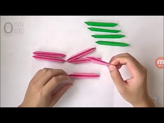 How to make a Paper lotus flower