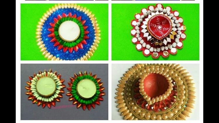 How to make diya holder with cd\diy diwali decoration ideas at home |home decoration ideas