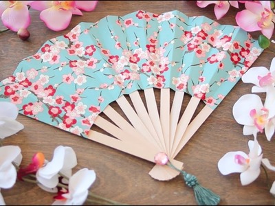 How to make easy paper and popsicle stick fan in just 5 minutes