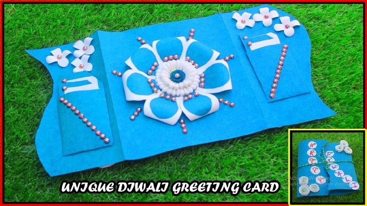 How To Make Greeting Card For DIWALI (DIY)