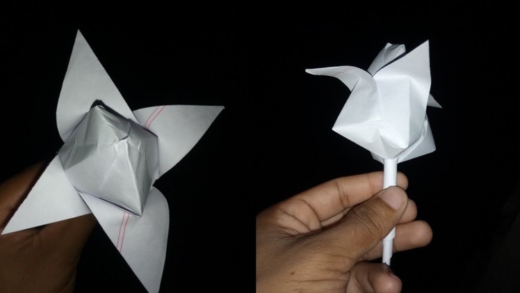 How to make small shapla flower with paper