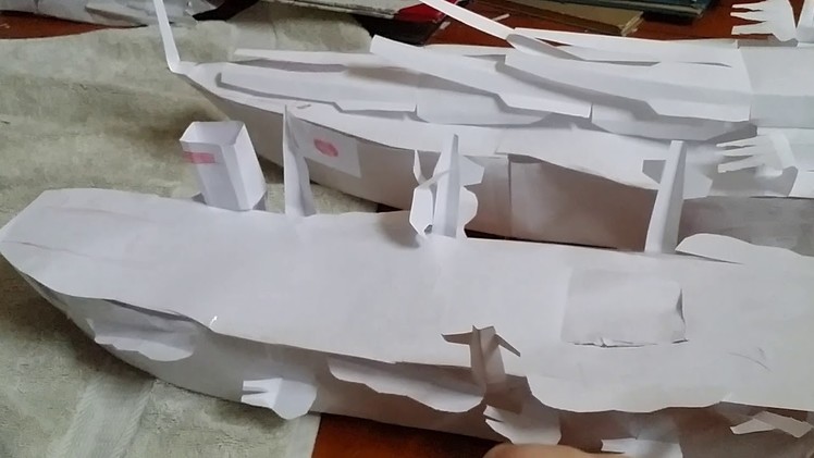 Largest Battleship made out of paper ever.