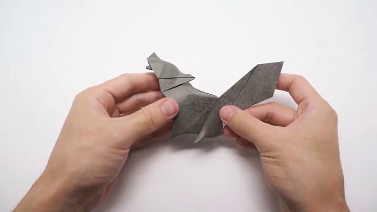 ORIGAMI WOLF:How to make folding paper into a wolf | Deep Satisfying