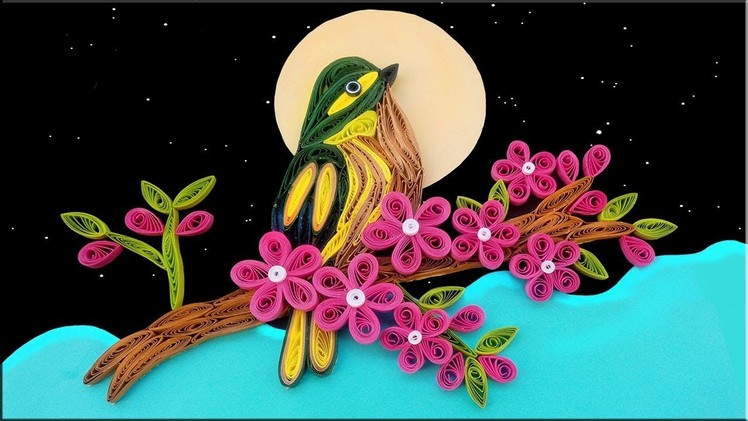 Paper Art | amazing Beautiful Quilling bird | Paper Quilling Art