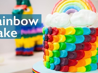 Rainbow Cake! How to make Holly Willoughby's Rainbowtastic Birthday Cake!