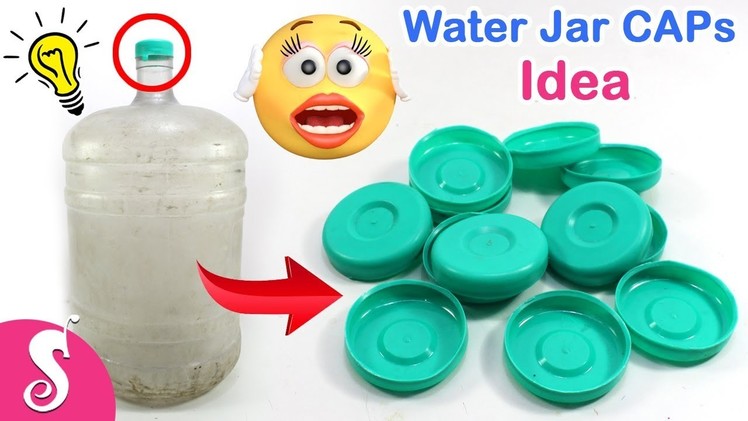 RO Water Jar CAPs Craft Idea | Best out of waste from Bottles Caps | Home Decor Idea