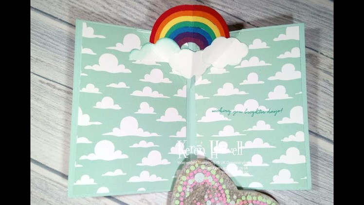 Stampin' Up! Pop-Up rainbow card