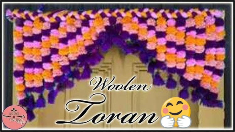 Woolen Toran New Design by Stick&Trick4u || Diy || Toran Design || Woolen Toran Pattern