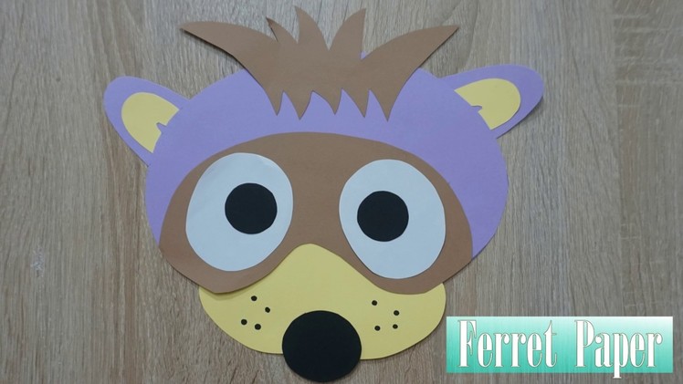 Art Cutting Paper Ferret   ||  Ferret  paper crafts for kids