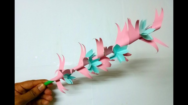 Beautiful Paper Stick Flower For Handcraft And Decoration | DIY Stick Flower Making By MimuCraft✂