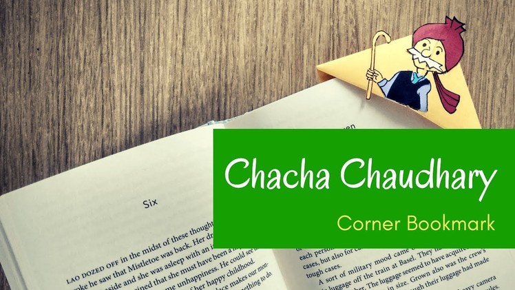 DIY - Chacha Chaudhary | Indian Comics Hero | Quirky Corner Bookmark