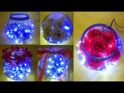 DIY Fish bowl with fairy lights | 5 ways to decorate a fish bowl for room decor