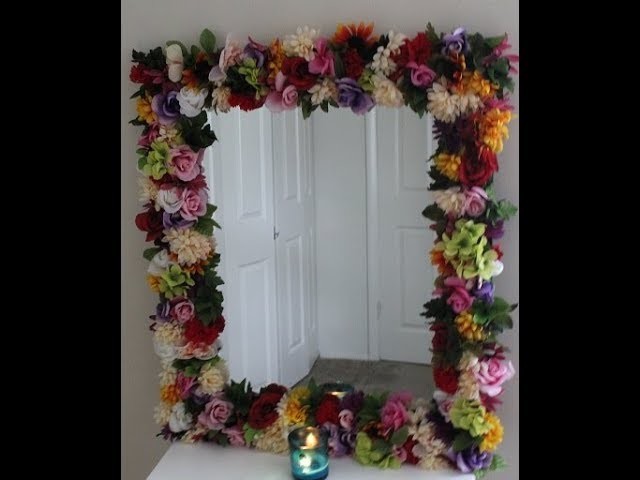 DIY Flower Mirror