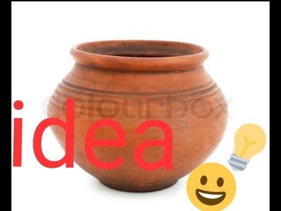 Diy idea with old clay pot