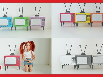 Paper, Do it yourself Miniature Retro Television set Mounted (Printable) for photo about Printable Paper Miniatures known as Paper, Do it yourself Miniature Retro Tv Preset (Printable) for