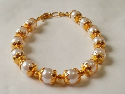 DIY : Pearl Bracelet | How to make DIY Beads Bracelet