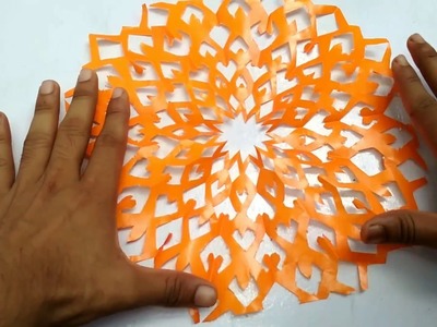 FLOWER DESIGN BY COLOR PAPER | PAPER CUTTING ART | PAPER CRAFT | RAINBOW ART | paper cutting art