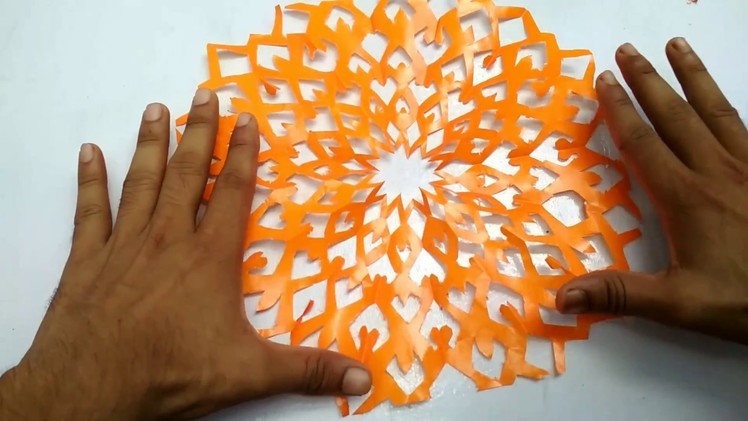 FLOWER DESIGN BY COLOR PAPER | PAPER CUTTING ART | PAPER CRAFT | RAINBOW ART | paper cutting art