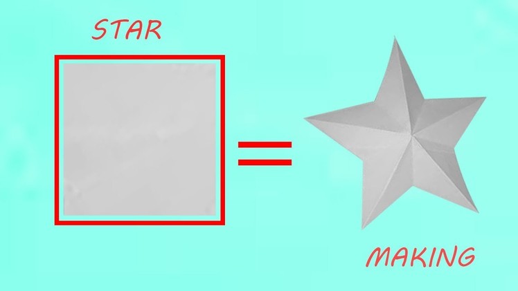 How to make a perfect paper star with 1 cut and foldings