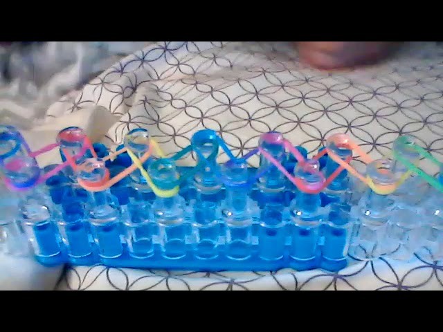 How to make single chain rainbow loom bracelet