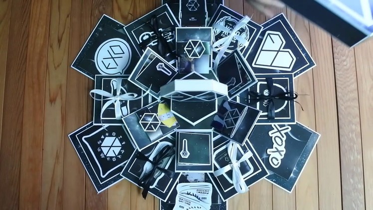 Ideas Exo Hexagon Explosion Box. ideas gift. diy exo gift (part 1)