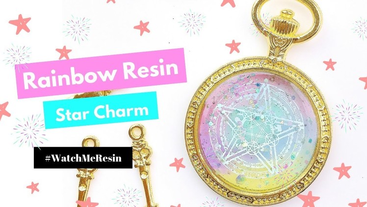 Kawaii Rainbow UV Resin Charm