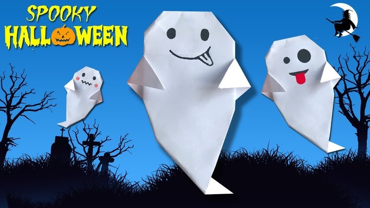 Make Paper Ghost for Halloween (2018) ???????? Easy DIY Paper Crafts [4K]