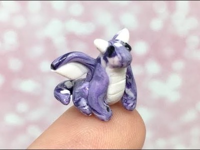 Mini Dragon - Fast Forward Polymer Clay Sculpting - DIY Miniature Fairy Garden Dragon