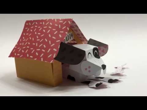 Paper Crafts - Paper Pet - Buddy the Good Dog