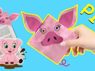 PIG Corner Bookmark | DIY Paper Crafts [4K]