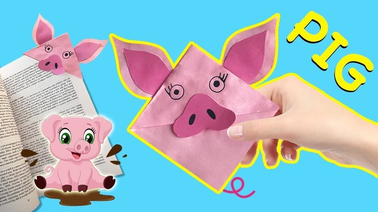 PIG Corner Bookmark | DIY Paper Crafts [4K]