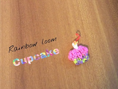 Rainbow loom cupcake charm