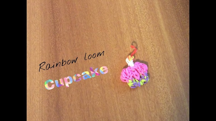 Rainbow loom cupcake charm