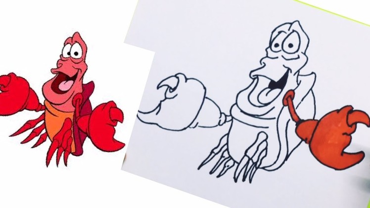 Sebastian The Little Mermaid Arts and Kids Crafts Disney DIY Art Projects