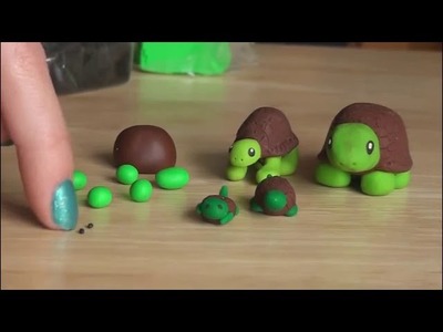 TURTLE Polymer Clay Charm How To | SoCraftastic