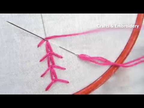 Basic Hand Embroidery Stitches Part-01। Border Line Design Tutorial By Crafts & Embroidery