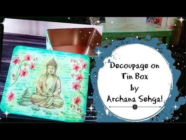 Buddha decoupage box || Decoupage technique for absolutely beginners