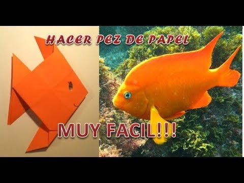 Como hacer un pescado de papel origami