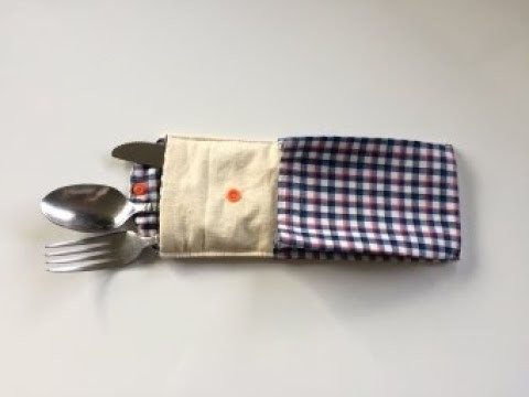 Cutlery Pouch With Napkin Pocket DIY