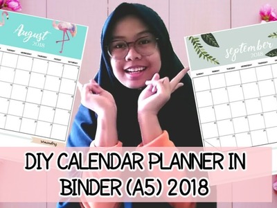 DIY CALENDAR PLANNER IN BINDER (A5) 2018 | INDONESIA