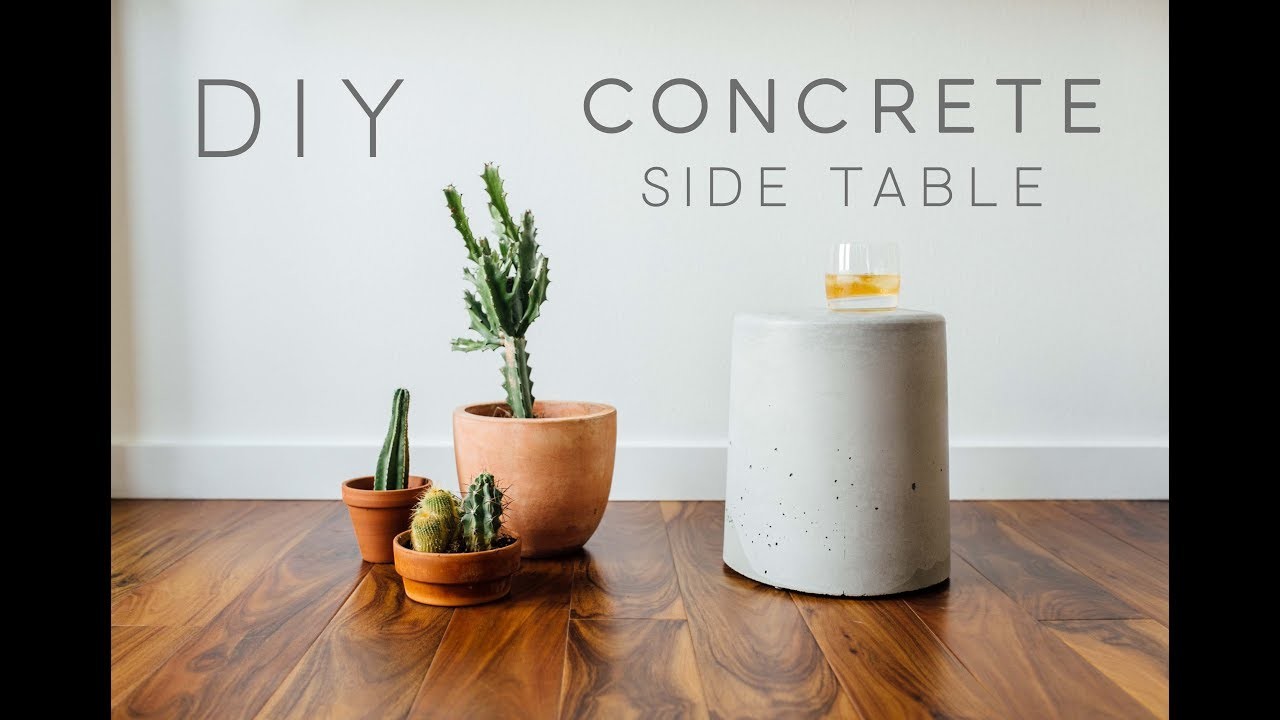 DIY Concrete Side Table | Easy | How to Make