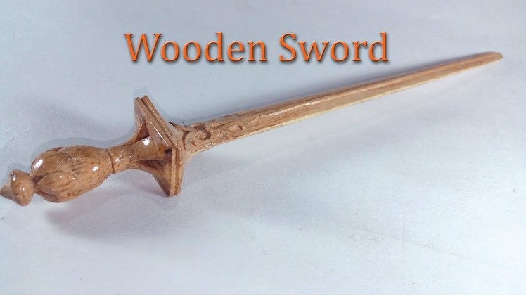 DIY.How To Make And Carve Wooden Miniature Bhagubali Sword\ எப்படி பாகுபலி வாள் செய்வது ?
