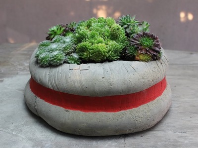DIY Recycled Flower Pot. DIY Blumentopf aus Recyling
