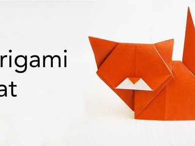 Easy Kids Origami Cat Tutorial