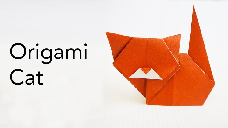 Easy Kids Origami Cat Tutorial