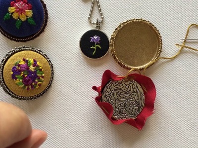 Embroidered jewelry tutorial
