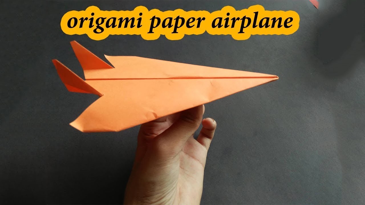 Handmade Origami paper airplane That Fly Far 1000 Feet like World ...