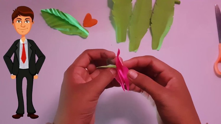 How to do flower paper by hand is Very Cute Flower