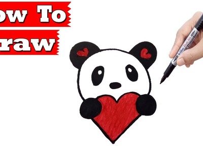 ►► How To Draw A Cute Panda Easy Step By Step | Easy Drawing